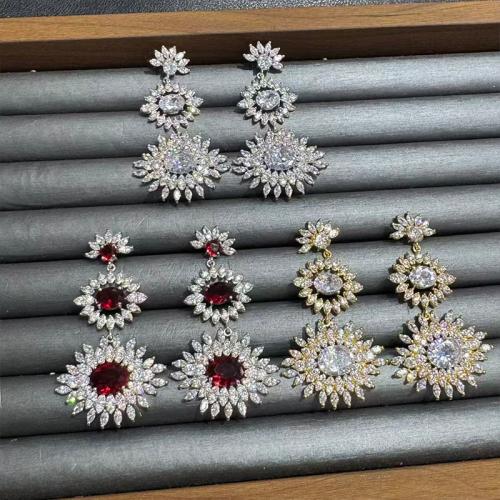 Luxurious, heavy, exaggerated, rich man's party, ball performance, diamond-encrusted, fancy earrings, party dress, elegant suit matching - 副本 - 副本 - 副本 - 副本 - 副本